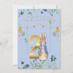 Invitation Lapin classique en veste bleue