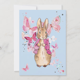 Invitation lapin de livre illustré vintage