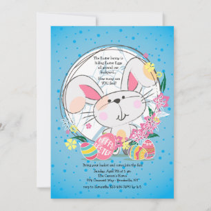 Invitation Lapin de Pâques