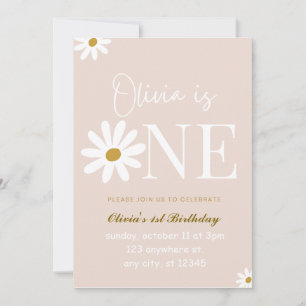 Invitation Lapin Fleur Sauvage