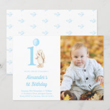 Lapin Lapin et Ballot bleu 1er anniversaire Photo
