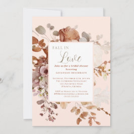 Invitation L'Aquarelle Tombe Dans L'Amour Fête des mariées Fl