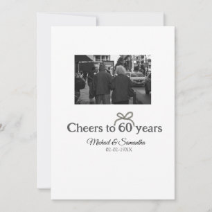 Invitation L'arc d'or applaudit à 60 ans de mariage
