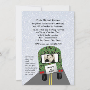 Invitation L'armée s'éloigne du parti