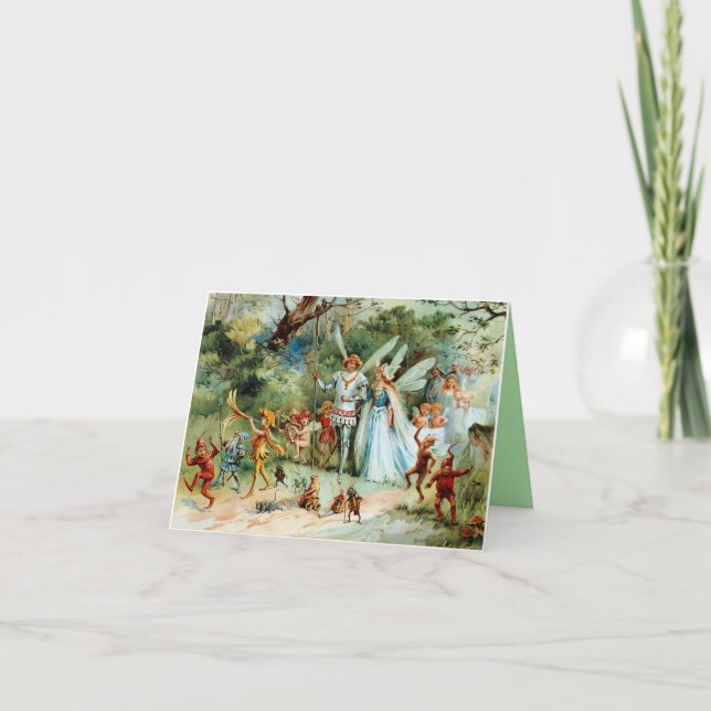 Invitation L'arrivée du roi et de la reine des fées (Devant)