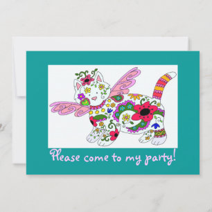 Invitation L'art populaire ukrainien Cat Angel