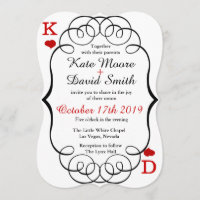 Las Vegas Casino Modern Chic Photo Wedding Inviter
