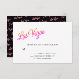 Invitation Las Vegas coloré éclabouille mariage RSVP