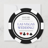 Las Vegas Mariage Poker Chip bleu blanc