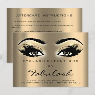 Invitation Lash Extension Instructions de post-soins Sepia Go