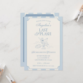 Invitation Last Splash Bachelorette Weekend Itinerary and