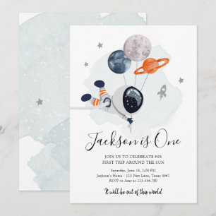 Invitation L'astronaute de l'espace extra-atmosphérique Orang