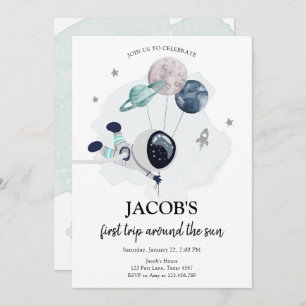 Invitation L'astronaute de l'espace extra-atmosphérique Orang