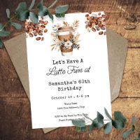 Latte Fun Coffee 60e anniversaire adulte modifiabl