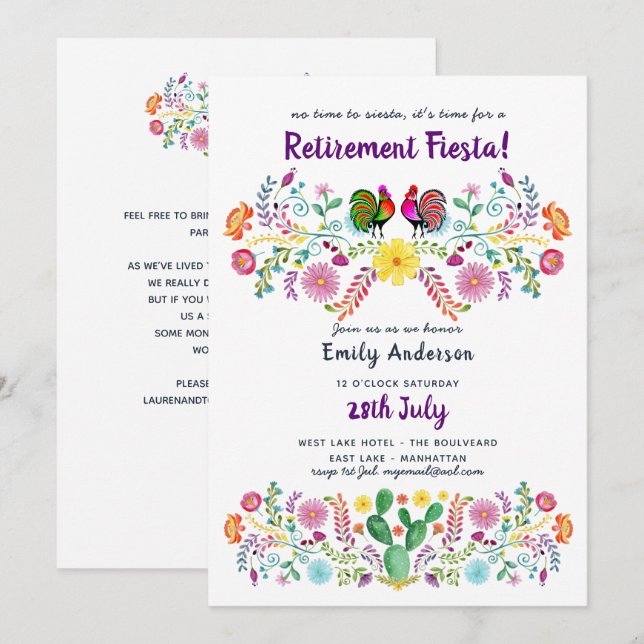 Invitation Lauren (Devant / Derrière)