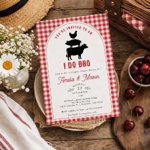 Invitation Lavage Rouge 'Je Le Fais' BBQ Couple Enterrement d