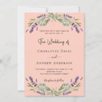 Lavande perche fleurons de violet mariage verdure