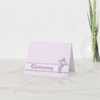 Invitation Lavender Christening
