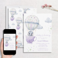 Lavender Elephant Baby brasse du Baby shower