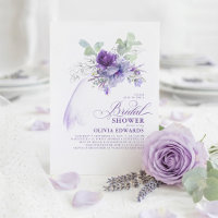 Lavender Silver Elégante Fête des mariées moderne 