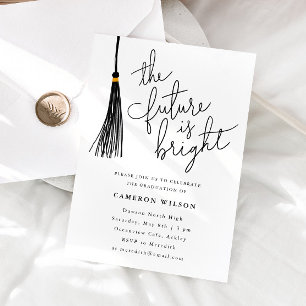 Invitation L'Avenir Est Une Belle Tassel Graduation Party Pho