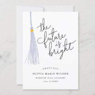 Invitation L'Avenir Est Une Citation Lumineuse White Tassel G