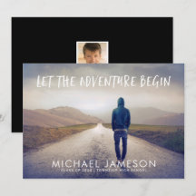 L'aventure commence la fête de la graduation photo