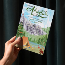 l'aventure commence le baby shower de la forêt