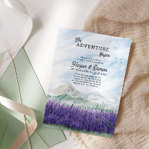L'aventure commence Mountain Lavender Couples Douc