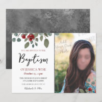 LDS Baptism Girl Aquarelle Rose Floral