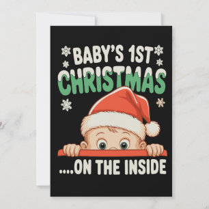 Invitation Le 1er Noël de bébé à l'intérieur de la grossesse