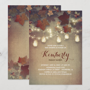 Invitation Le Baby shower d'automne des voitures russes Mason