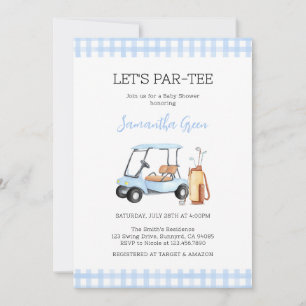 Invitation Le Baby shower de golf du garçon