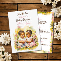 Le Baby shower de la double fille afro-américaine