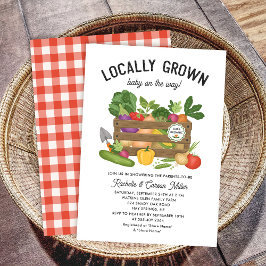 Invitation Le Baby shower des fermiers cultivés localement
