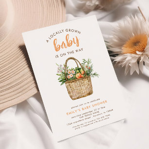 Invitation Le Baby shower des fermiers cultivés localement