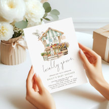 Le Baby shower des fermiers modernes cultivés loca