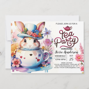 Invitation Le Baby shower des merveilles de Bunny