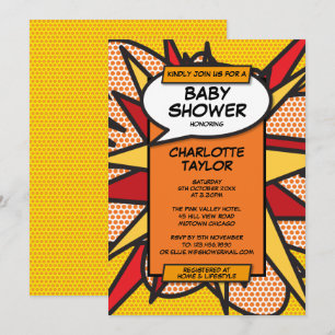 Invitation Le Baby shower s'amuse Neutre sur le genre