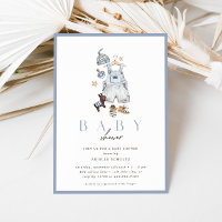Le Baby shower Vintage rustique de Boy Denim Boy
