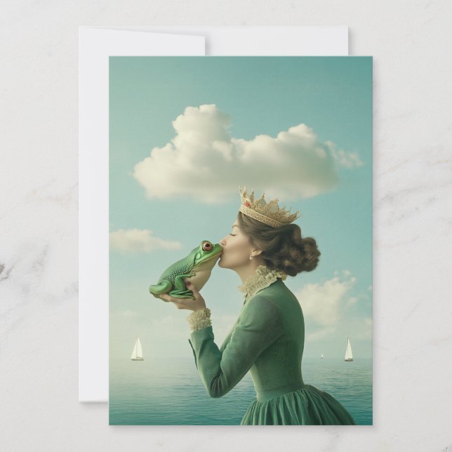 Invitation Le baiser du prince de la grenouille (Devant)