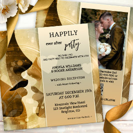 Invitation Le baiser heureux à jamais après tout dans un mari