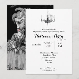 Invitation le bal d'Halloween (Noir)