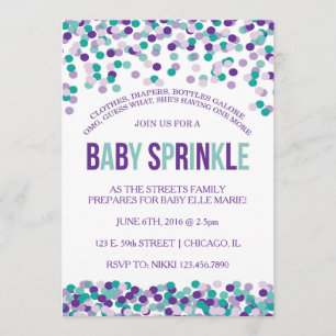 Invitation Le bébé arrosent l'invitation