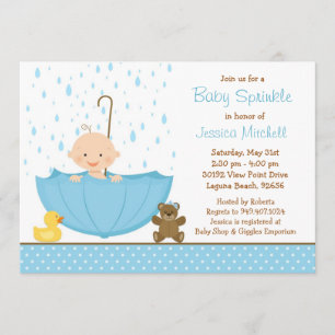 Invitation Le bébé arrosent l'invitation de douche pour le