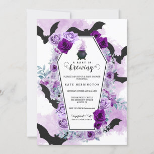 Invitation Le bébé brasse le Baby shower d'Halloween