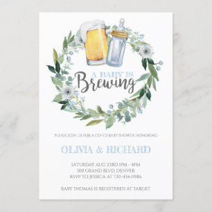 Invitation Le bébé brasse l'invitation du Baby shower
