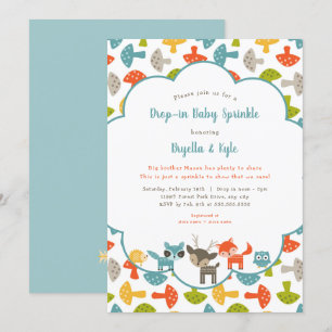 Invitation Le bébé de réunion informelle d'animaux de région