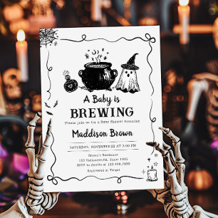 Invitation Le bébé d'Halloween brasse le Baby shower