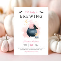 Le bébé rose brasse le Baby shower d'Halloween